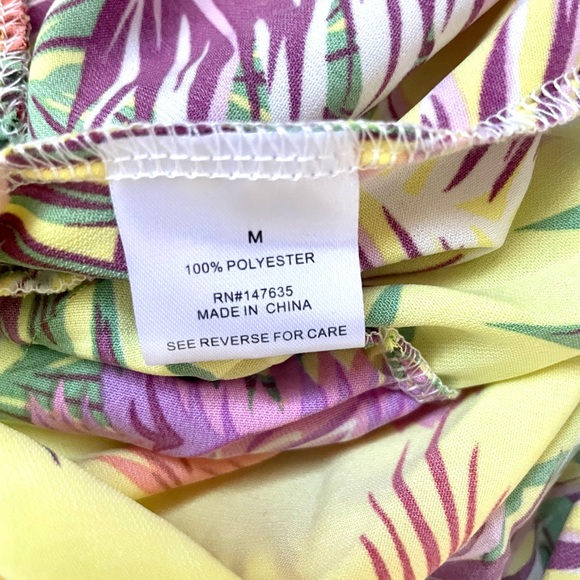 Free Generation Los Angeles High Low Tropical Print Skirt NWT - Picture 3 of 4